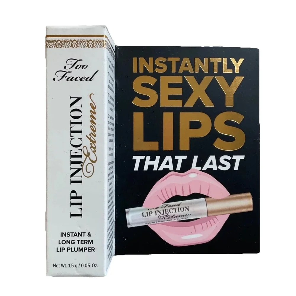 5 PACK Too Faced Lip Injection Extreme .05 Oz Lip‎ Plumper Instant New w/ gift